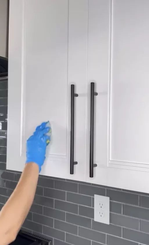 Cabinets — professionally cleaned